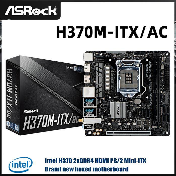 ASROCK H370M-ITX-ac LGA1151 MiniITX H370M-ITX/ac | ASRock