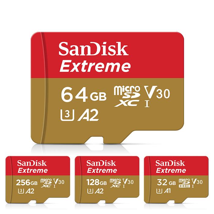 Jual SanDisk Extreme microSDXC UHS-I CARD 256GB Micro SD Card A2