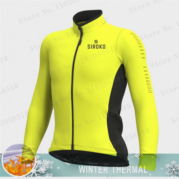 Jual siroko Cycling Jersey Long Sleeve Men Winter Fleece Cycling