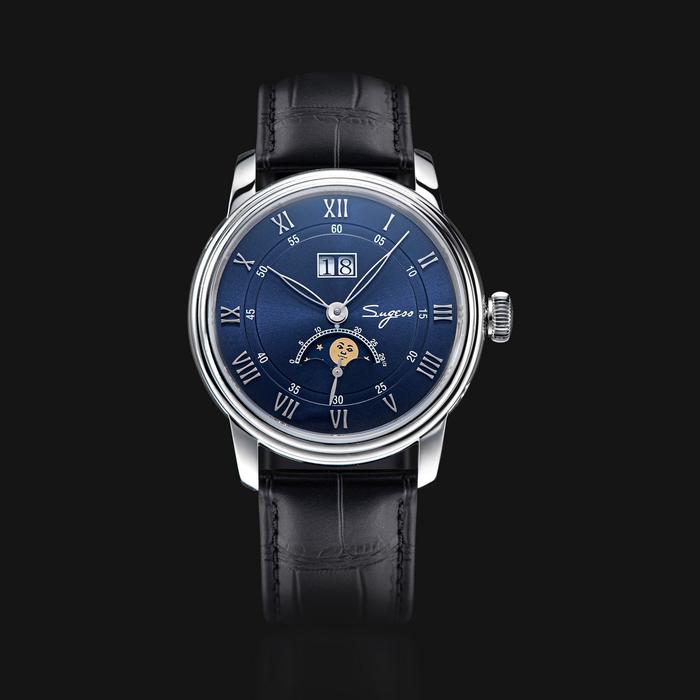 Jual 2023 Sugess Automatic Mechanical Watch of Men Moonphase