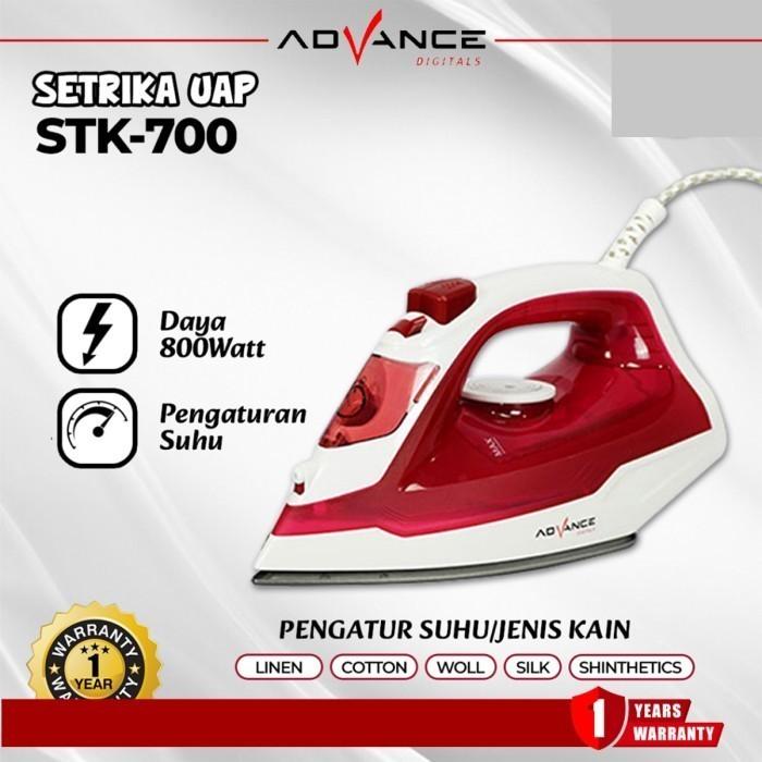 Gambar Setrika Uap Advance STK-700 Anti Lengket Hemat Listrik 400 Watt - Ungu dari Advance Small Appliances undefined Tokopedia