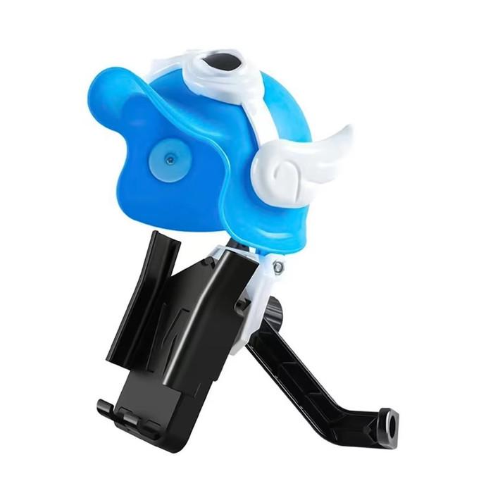 Gambar AutokuHelmet Mobile Phone Holder Hp Smartphone Model Topi Helm Sepeda Motor Buka tutup Motif Sayap Robot Kacamata Lucu    Dudukan Pelindung Handphone Universal Spion GPS Motor Besi Bracket Spion Kuat Anti Silau Sinar Matahari Air Hujan Ojol 360 derajat - Sayap Biru dari Autoku undefined Tokopedia