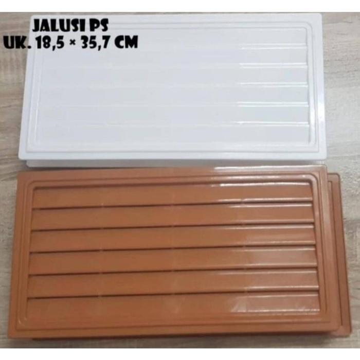 Gambar Alusi Pintu Pvc Lubang Angin Pintu Kamar Mandi 18.5 X 35.7 - Putih Coklat Hitam - Putih dari Henyxyz undefined Tokopedia
