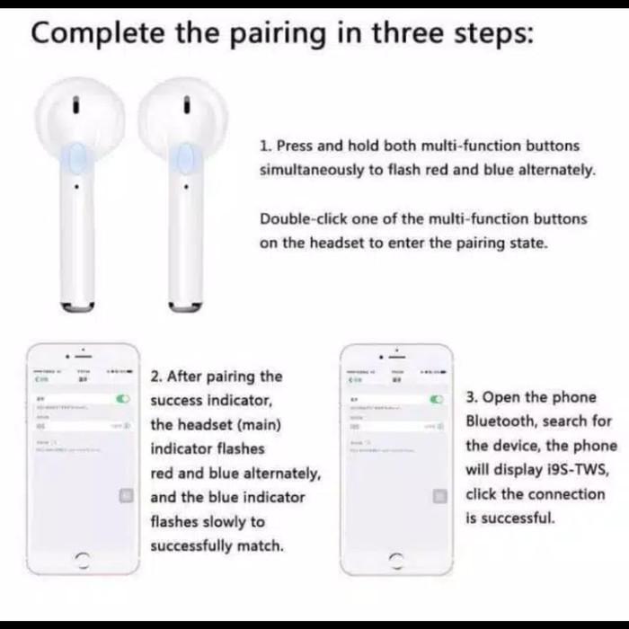 Jual Headset Bluetooth i9S TWS handsfree earphone hf airpod i-9s