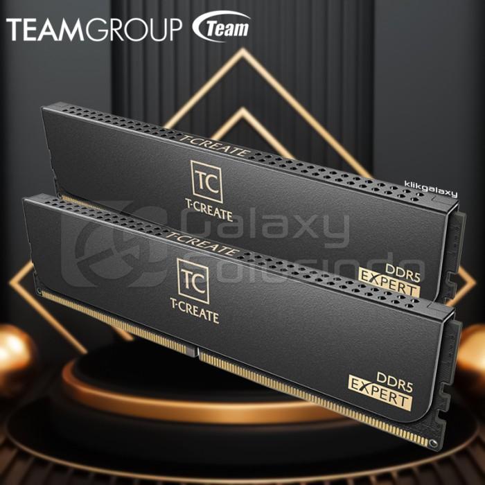 Gambar TEAM T-CREATE EXPERT (2x16) 32GB DDR5 kit 6400Mhz - Black / White - Hitam dari GASOL MALANG undefined Tokopedia