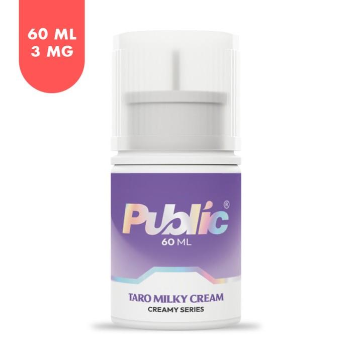 Gambar Public Bali Denpasar - LIQUID VAPE CREAMY - PUBLIC TARO MILKY CREAM - FREEBASE SERIES - 3MG dari Public Bali Denpasar undefined Tokopedia
