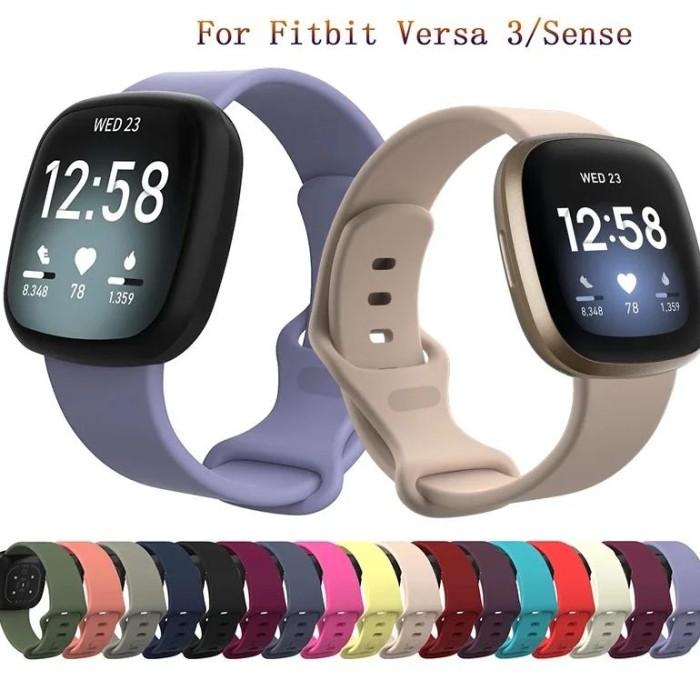 Jual New Soft Silicone Watch Band Strap For Fitbit Versa Sense - Main Image