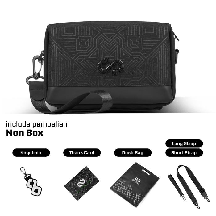 Gambar Handbag | Pouch | Tas Tangan | Clutch | Slingbag Buffback Balaq PRO - Hitam Non Box dari Buffback Shop undefined Tokopedia