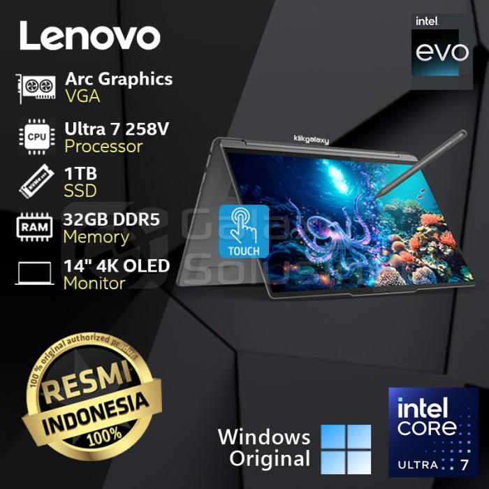 Gambar Lenovo Yoga 9 2IN1 14ILL10 - Intel Core Ultra 7 258V 1TB SSD 32GB RAM Arc Graphics - 25ID Grey / 26ID Blue Notebook Laptop - 25ID Grey dari Galaxy Solusindo undefined Tokopedia