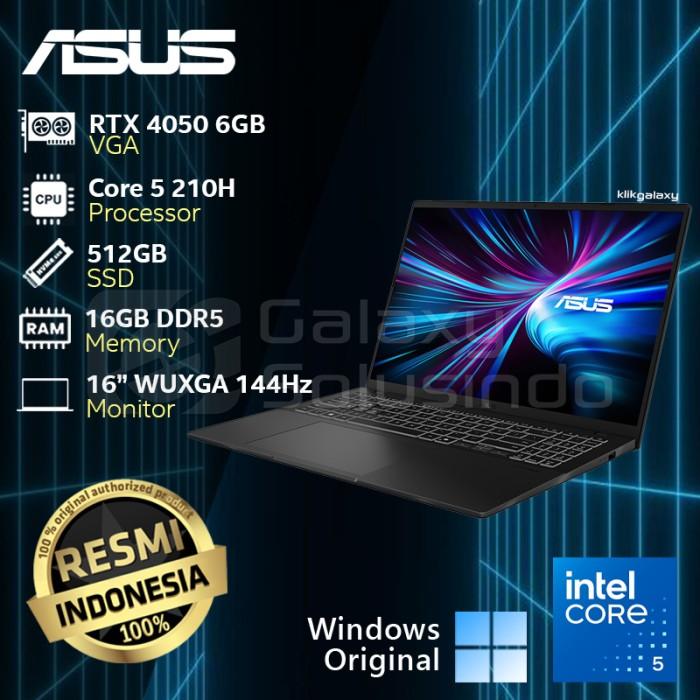 Asus Gaming V16 V3607vu-i545b7t-hm Geforce Rtx 4050 Intel Core 210h 512gb  Ssd 16gb Ram Notebook Laptop Gaming