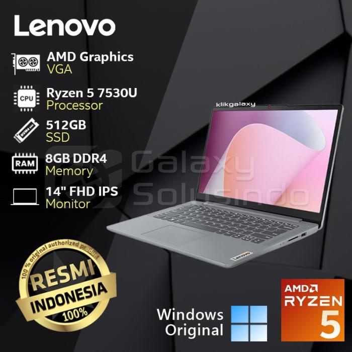 Gambar Lenovo Ideapad Slim 3 14ABR8 AMD Ryzen 5 7530U 512GB SSD 8GB RAM - 7BID Grey 7CID Blue Notebook Laptop - 7BID Grey dari GASOL SUMBERSARI undefined Tokopedia
