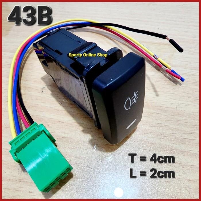 Gambar Kamhierges Saklar Switch Fog Lamp Avanza, Innova, Hilux, Raize, Rocky, Kijang Dll - 43B dari kamhierges undefined Tokopedia