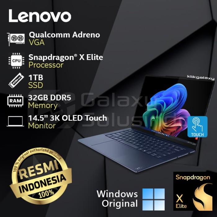 Promo Lenovo Yoga Slim 7X 14Q8X9-10ID Snapdragon X Elite 1TB SSD