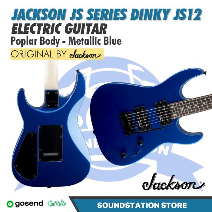 Gambar Jackson JS Series Dinky JS12 Guitar - metallic blue dari audio pdc undefined Tokopedia
