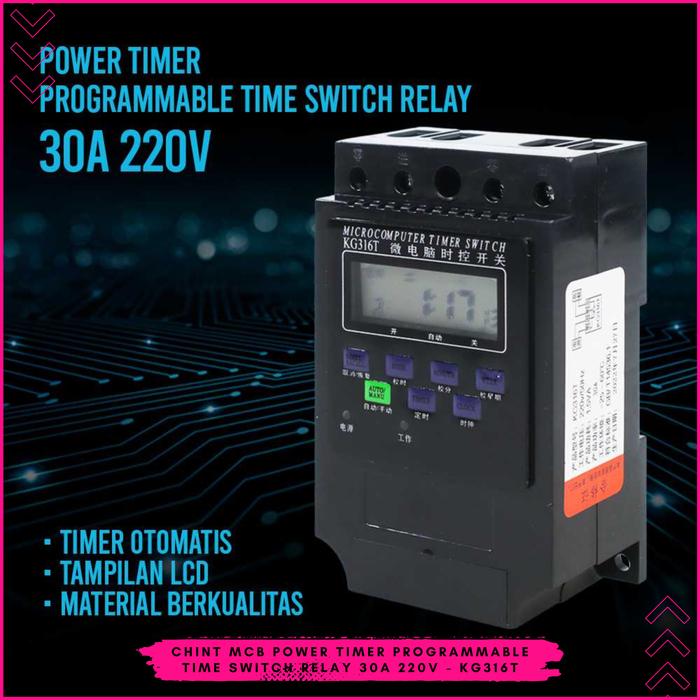 Jual Cod CHINT Timer Otomatis Digital Lampu Pompa Air Timer