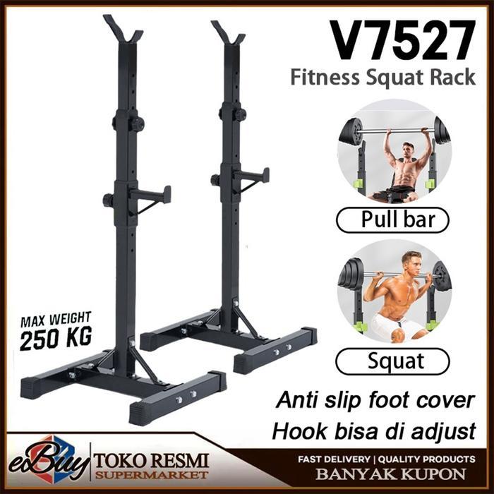 Jual Squat Rack Stand Barbel Rack Adjustable Squat Rack