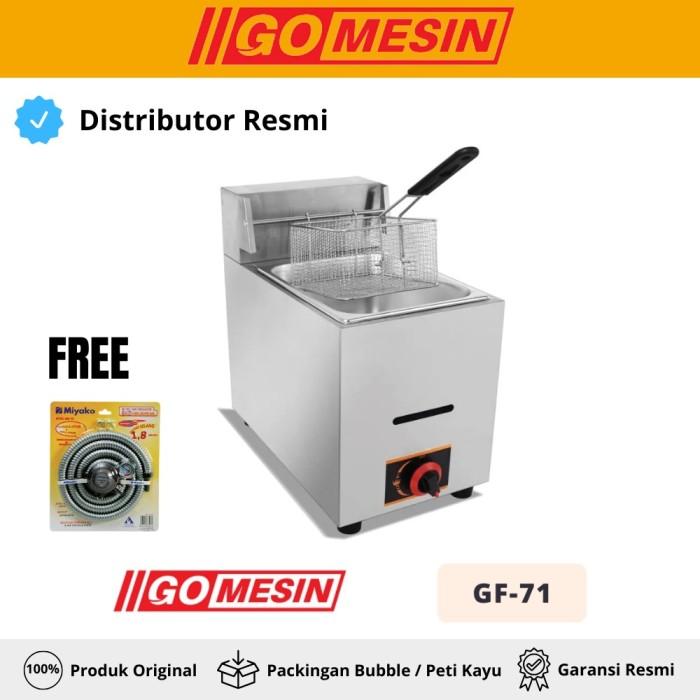 Gambar Deep Fryer Gas GETRA GF 101G Penggorengan 1 Tank GF 101 - GOMESIN dari alatkuliner com undefined Tokopedia