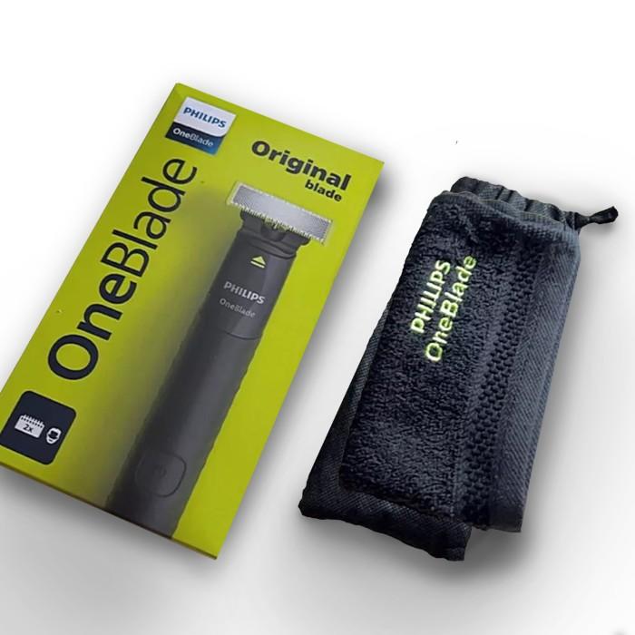 Gambar PROMO / TERMURAH Philips QP1424/10 OneBlade Shaver Trimmer Penata Janggut QP 1424 TERBAIK - Dengan Handuk dari muminahjibal undefined Tokopedia