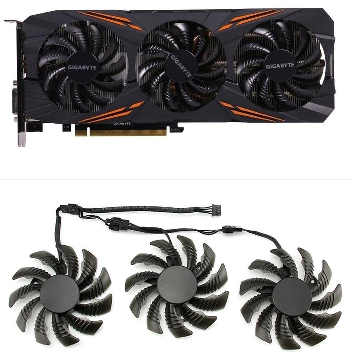 75mm T128010su 035a Cooling Fan For Gigabyte Aorus Gtx 1080 1070 Ti G1  Gaming Fan Gtx 1070ti G1 Gaming Video Card Cooler Fan