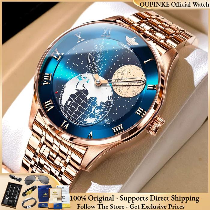 Oupinke Waterproof Starry Sky Watch OUPINKE Automatic Watches For