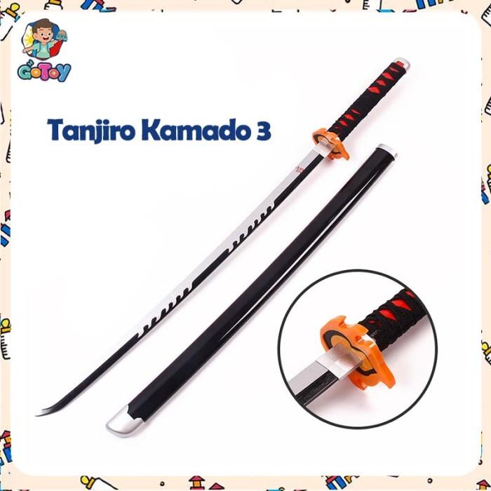 Gambar 104CM Mainan Pedang Nichirin Tanjiro Kimetsu No Yaiba Rengoku Kyojuro Zenitsu Giyuu Senjata Cosplay Pedang Pedangan Demon Slayer - Tanjiro Kamado3 dari Kiddo Blaster undefined Tokopedia