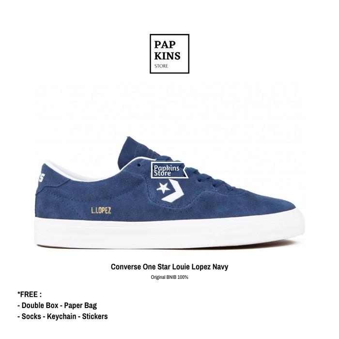 Jual Sepatu Converse One Star Pro Navy Original Bnib Sneakers
