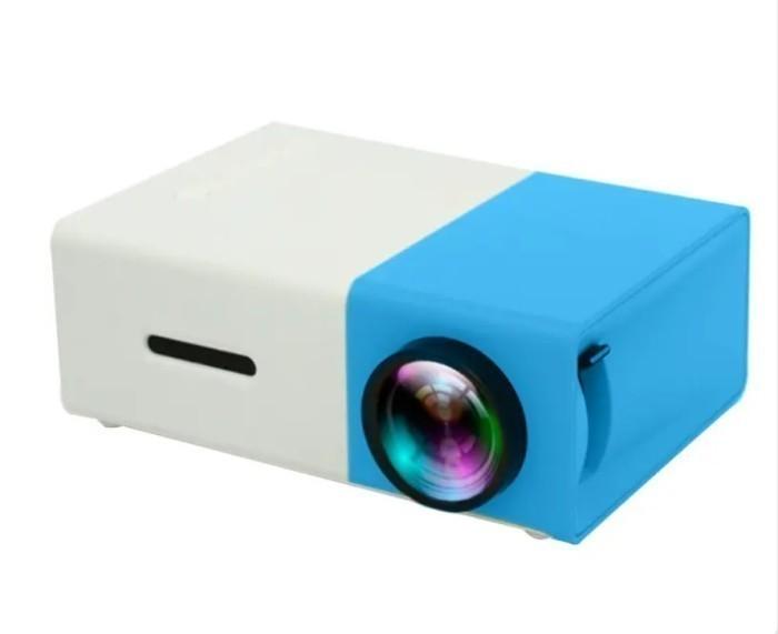 Gambar Mini Proyektor LED YG300 YG 300 LCD Portable Projector Home - Biru Muda dari Bigtronik undefined Tokopedia