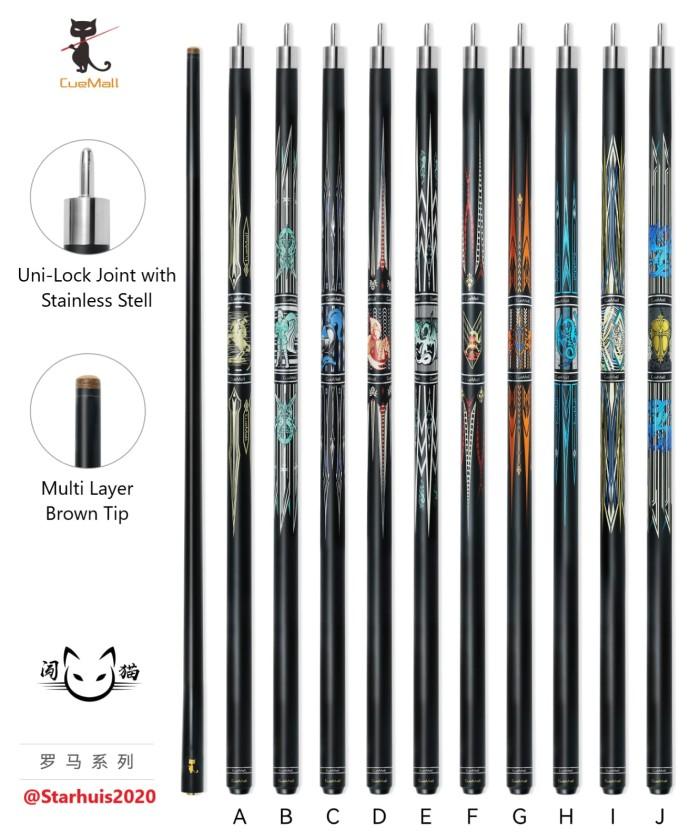 Gambar Stik Billiard CueMall Carbon Black Technology Pool Cue - Stick Billiard Carbon dari idepen undefined Tokopedia