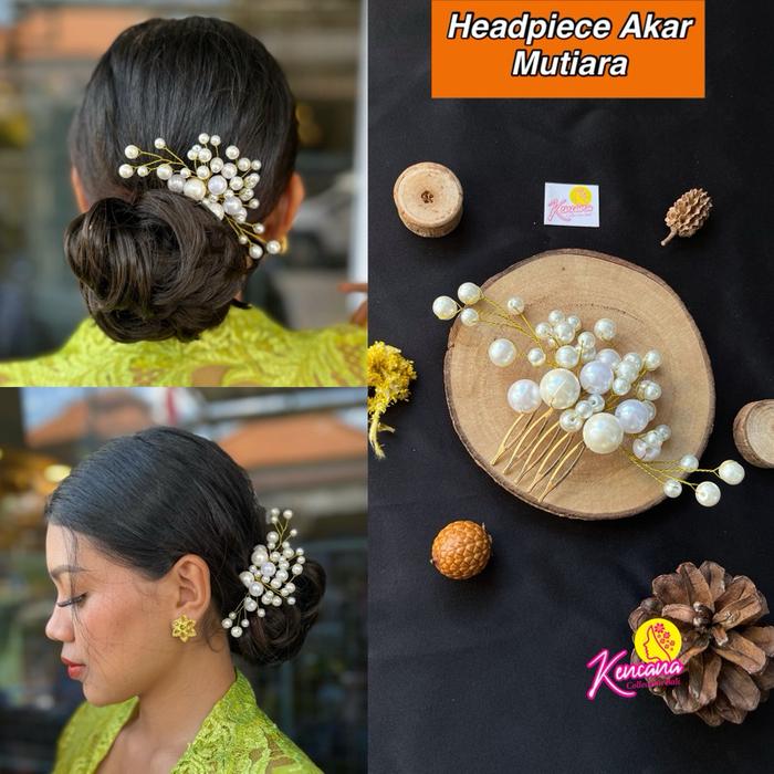 Gambar Headpiece Korea / hairpin / aksesoris hairdo kundangan wisuda wedding chinese - 16-akar mutiara dari TghLaundryStore undefined Tokopedia