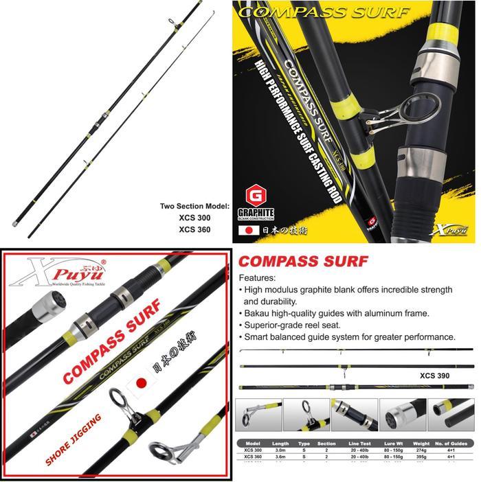 Gambar JORAN SAMBUNG 2 SHORE JIG XPUYU COMPASS SURF FISHING ROD dari Orange Shopping Sik undefined Tokopedia