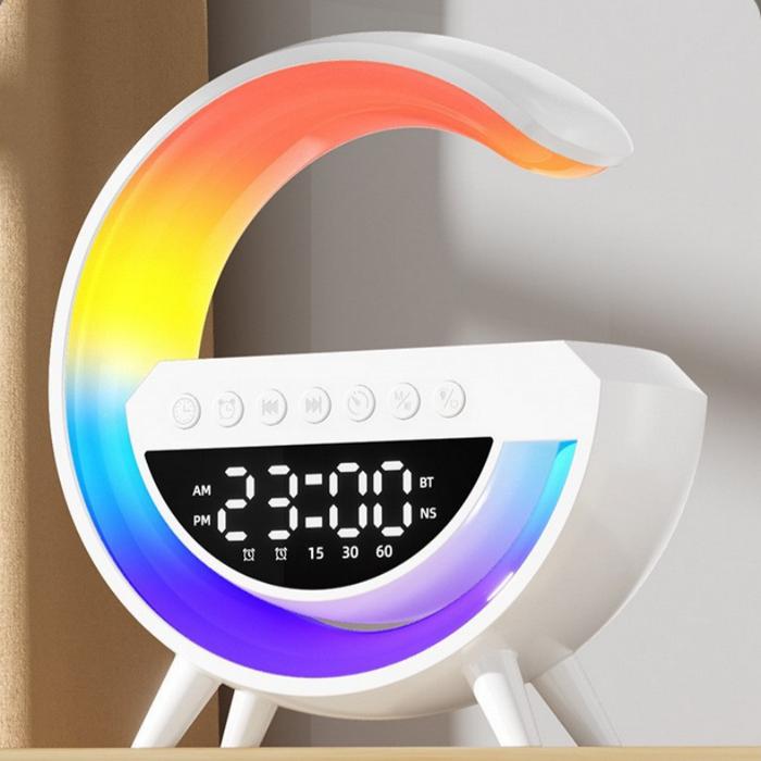 Jual Multifunction Wireless Charger Pad Stand Speaker RGB Night