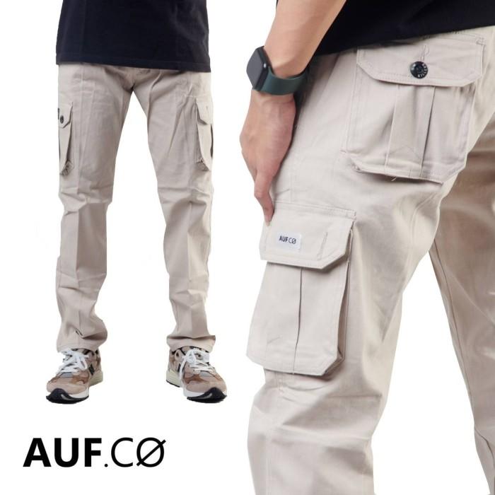 Gambar Celana Gunung Outdoor Cargo Kargo Panjang Pria Jumbo AUF.CO 28 - 42 - Cream, XL dari Joko Priambodo undefined Tokopedia