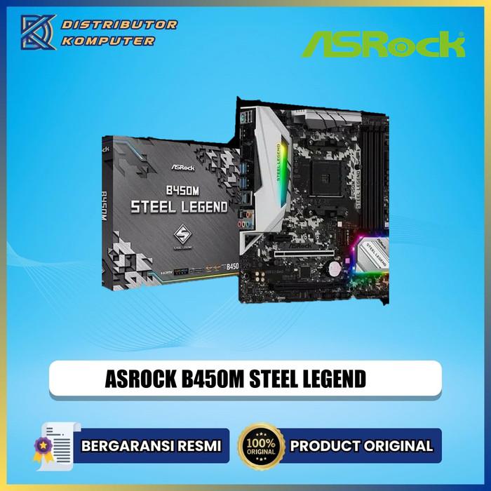 Asrock B450m Steel Legend Am4 Amd Promontory B450 Ddr4 Usb31 - Main Image