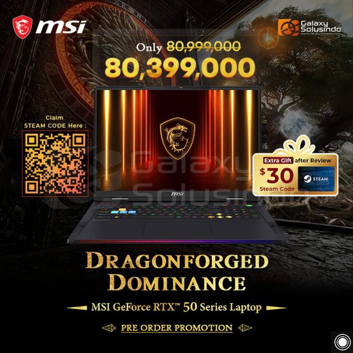 Gambar MSI RAIDER 18 HX AI A2XWIG-083ID GeForce RTX 5080 Intel Core Ultra 9 285HX 4TB SSD 64GB RAM Notebook Laptop Gaming dari Gasol WTC Surabaya undefined Tokopedia