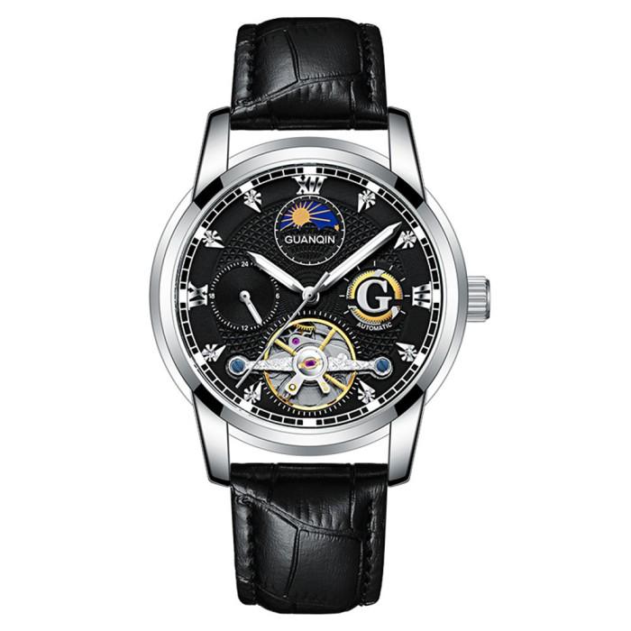 Jual Jam Tangan Pria GUANQIN Mechanical Tourbillon Automatic Men