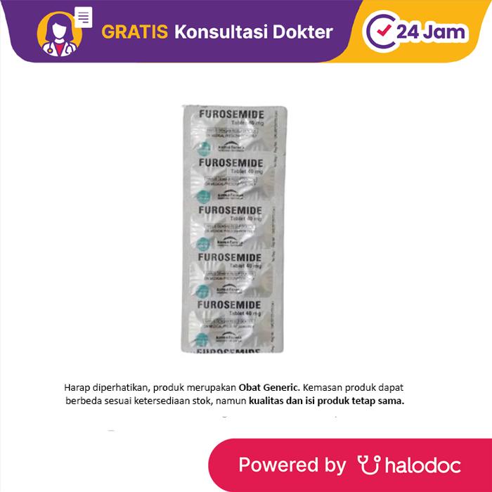 Gambar Furosemide 40 mg 10 Tablet - Hipertensi - Halodoc dari Apotek Halomedika Cicendo undefined Tokopedia