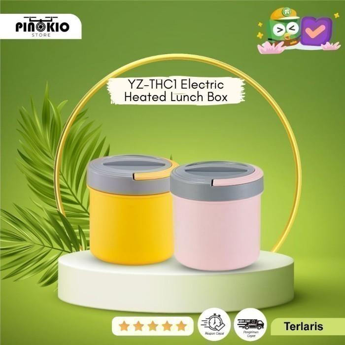 Gambar YZ-THC1 USB Electric Heated Lunch Box 1.2L Thermal Stainless Steel - Merah Muda dari Store pinokio undefined Tokopedia