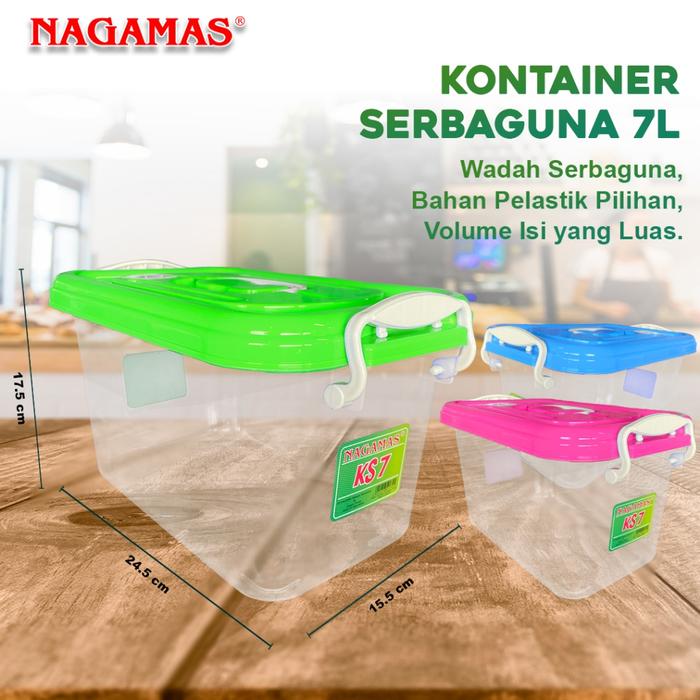 Gambar GOJEK ONLY / INSTAN ONLY Box Kontainer Serbaguna 7 Liter - 30 Liter - 7 Liter dari Nagamas Official Store undefined Tokopedia