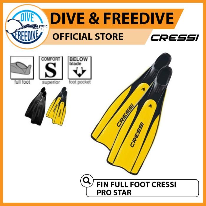 Gambar Fin Full Foot Cressi S Kaki Katak Selam Scuba Diving Snorkeling - Black, 37-38 dari Rahayu Berkah Store77 undefined Tokopedia