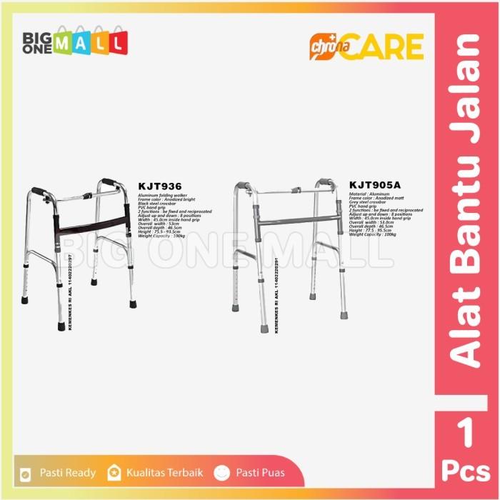 Gambar Tongkat Walker 4 Kaki, Alat Bantu Jalan Lansia Manula, Tongkat Lipat dari GRAHA JAYA MEDIKA undefined Tokopedia