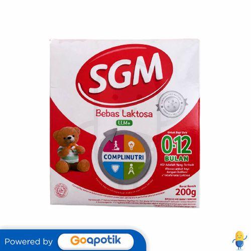 Gambar SGM LLM+ BEBAS LAKTOSA COMPLINUTRI 0-12 BULAN 200 MG BOX dari Apotek Trans Medika by GoApotik undefined Tokopedia