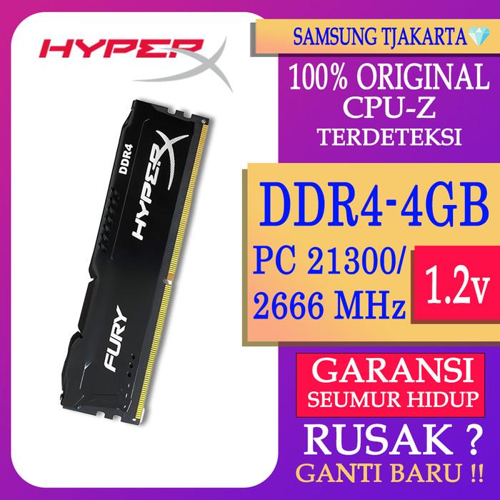 Jual RAM KINGSTON HYPERX FURY DDR4 4GB 2666MHz 21300 GAMING RAM PC