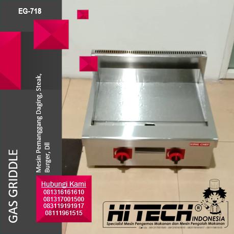 Jual Gas Griddle Flat EG-718 Pemanggang Daging Steak Burger Datar