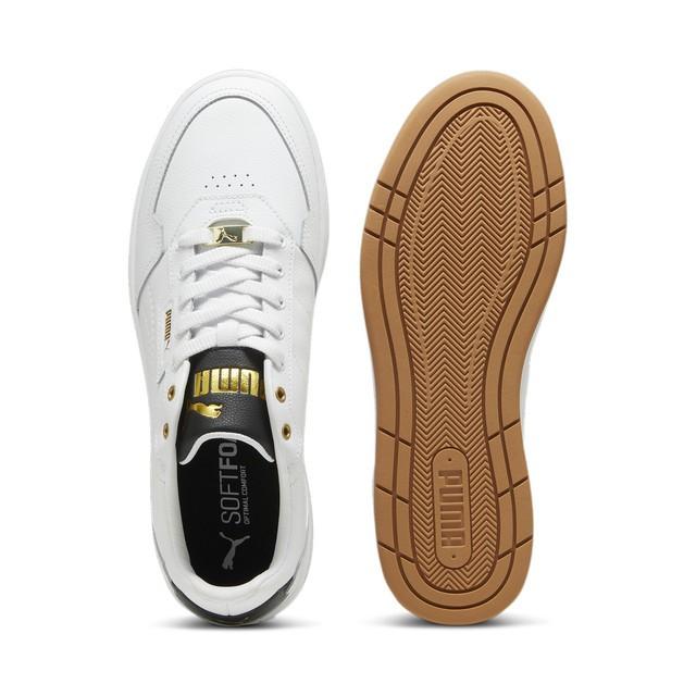 Jual PUMA Sepatu Sneaker Court Classic Lux White-Black-Gold Kota
