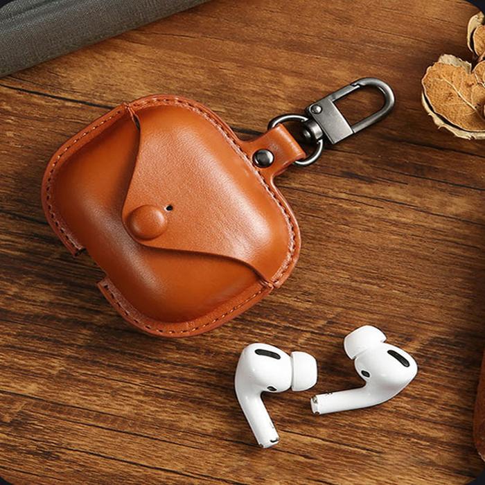 Jual for airpods pro case leather business earphone case headset