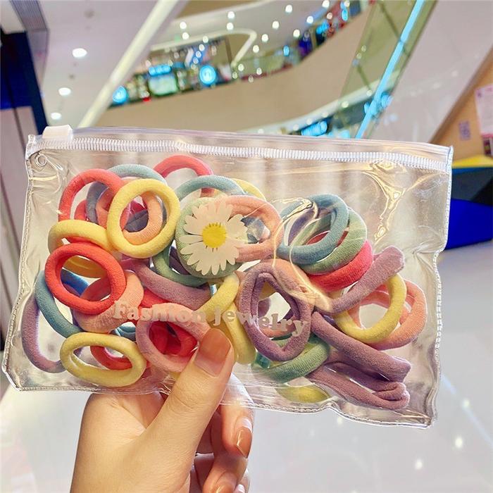 Gambar MURMURE.ID | 50PCS KARET IKAT RAMBUT POLOS KOREA KARET SIMPLE ELEGAN KUNCIR RAMBUT HA012 - 40pcs - PASTEL dari raharezasop undefined Tokopedia