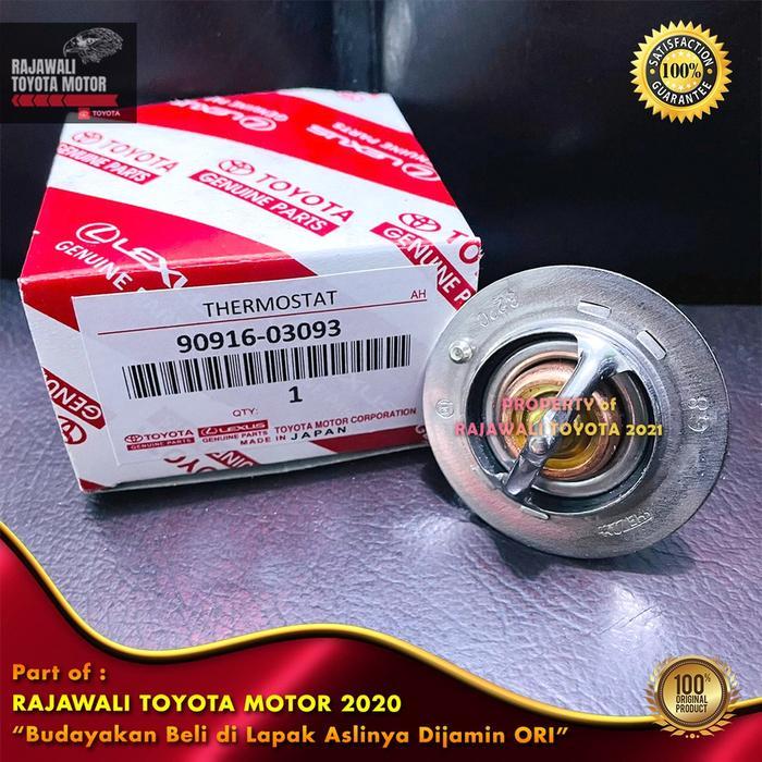 Gambar Thermostat Innova, Vios, Altis, Yaris, Fortuner, Hilux Bensin New Original Genuine Toyota 90916-03093 - OEM Japan dari Grosir Asha undefined Tokopedia