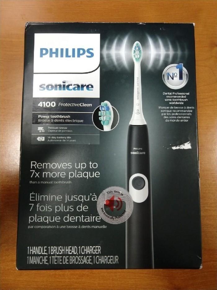 Gambar PHILIPS SONICARE 4100 ProtectiveClean Rechargeable Electric Toothbrush - Black dari Djisamsoe888 undefined Tokopedia