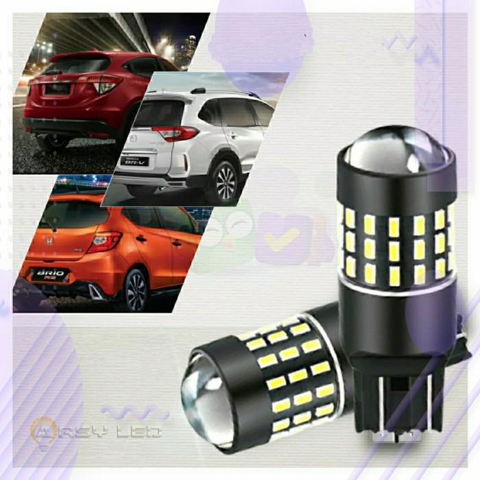 Gambar Lampu Rem Mobil Honda Mobilio Brio Brv City Freed Lensa Projie 360° - Putih, BRV dari Grosir Asha undefined Tokopedia