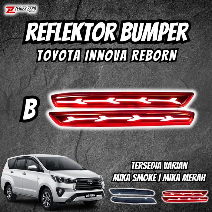 Gambar Lampu Reflektor Bumper Innova Reborn 2016 - 2024 Mika Merah Mika Smoke - B, MIka Smoke dari Grosir Asha undefined Tokopedia
